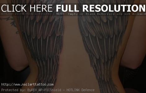 full back wings tattoo