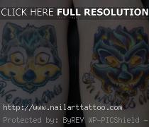 good and bad wolf tattoo