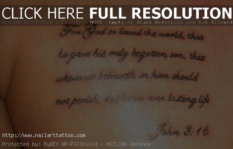 good bible verses for tattoos