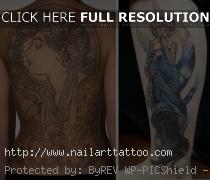 mucha art nouveau tattoo