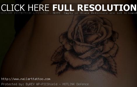 black and white rose tattoos for men