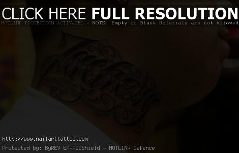 neck back tattoo designs for men