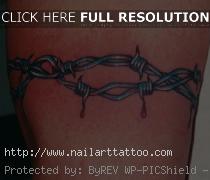 pictures of barb wire tattoos