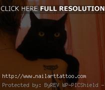 pictures of black cat tattoos