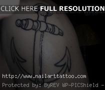 plain black anchor tattoo