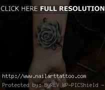 realistic black and grey rose tattoos