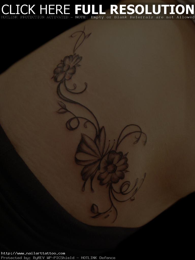 Simple Flower Tattoo