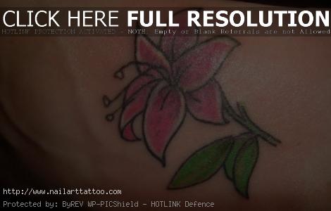 small black flower tattoos