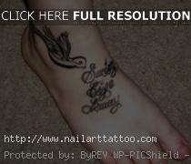 swallow bird foot tattoo