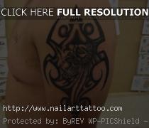 tribal aztec skull tattoos