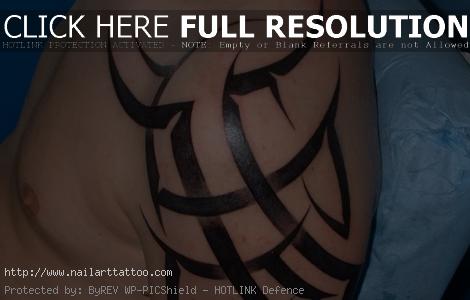 tribal bicep tattoos for men