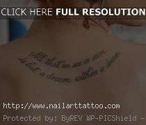 upper back quote tattoos