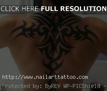 upper back tribal tattoos for men