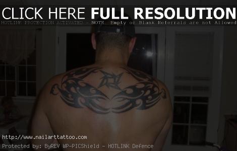 upper back tribal tattoos for men