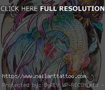 watercolor betta fish tattoo
