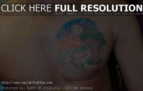 angel chest tattoo ideas for men