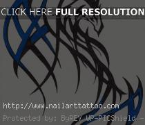 black and blue dragon tattoo
