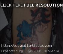 black and blue ink tattoo