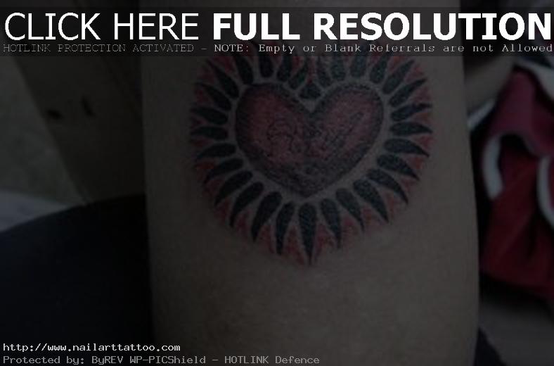 black bleeding heart tattoo