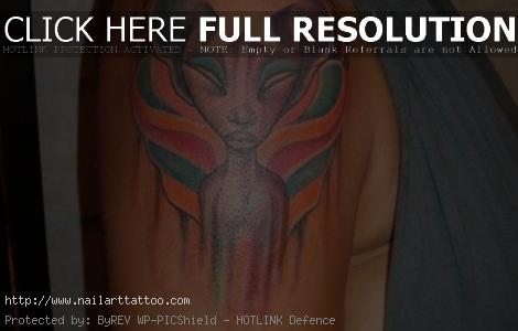 black people tattoos with color