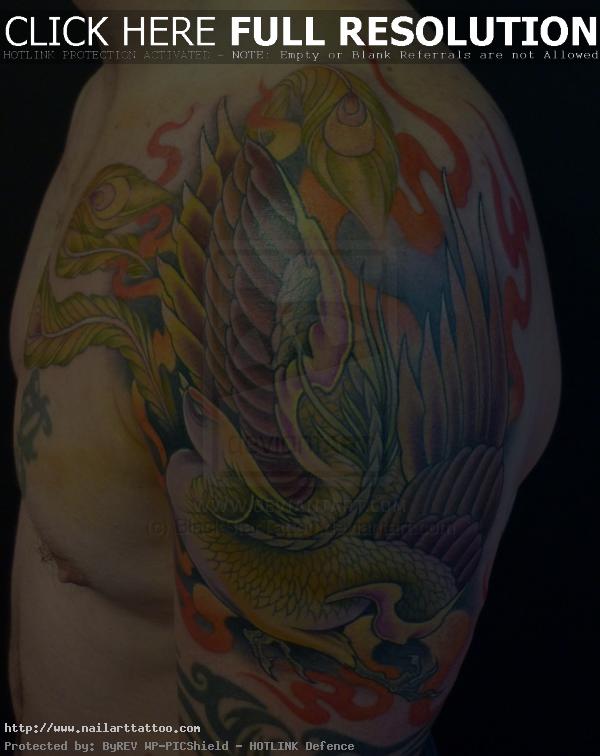 black phoenix tattoo