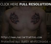 black rose tattoos for men on chest