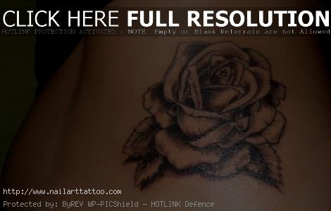 black rose tattoos for women