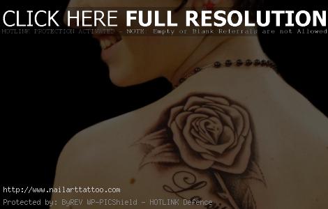 black rose tattoos for women on thigh