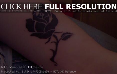 black rose tattoos on hand