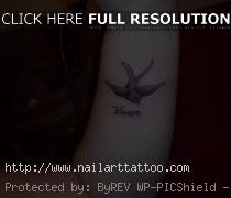 black sparrow tattoo