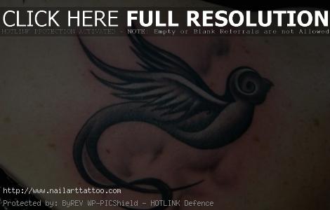 black sparrow tattoo designs