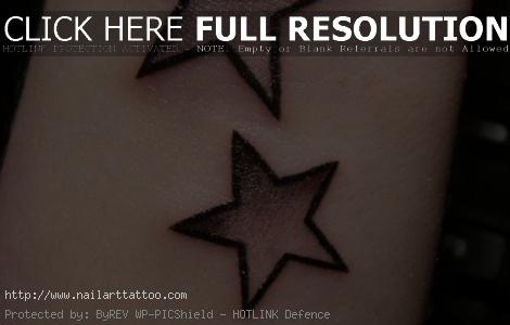 black star tattoo