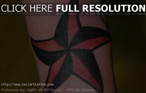 black star tattoos men