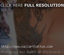 black tattoo cover up with color