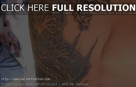 black tattoo cover up with color