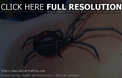 black widow tattoo 3d