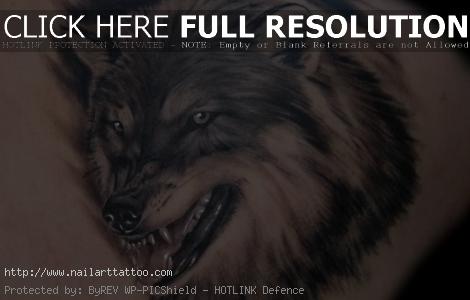 black wolf tattoo designs