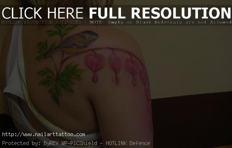 bleeding heart flower tattoo pictures