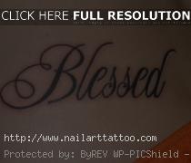 blessed tattoo designs