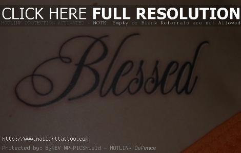 blessed tattoo designs