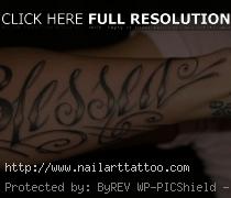 blessed tattoo designs on arm