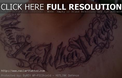 blessed tattoo designs on chest