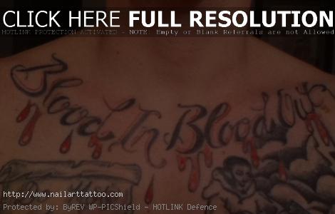 blood gang tattoos pictures