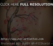 blossom tree tattoo back