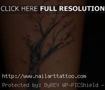blossom tree tattoo wrist