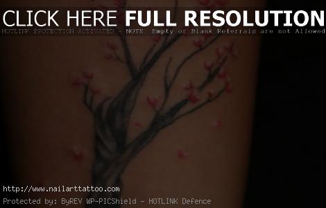 blossom tree tattoo wrist