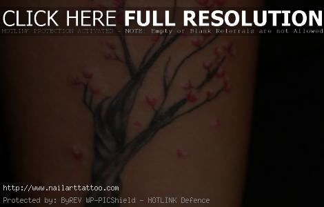 blossom tree tattoo wrist