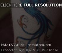 blue bird tattoo on wrist