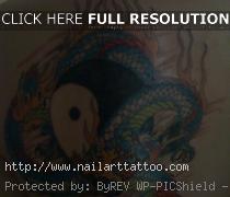 blue dragon tattoo designs