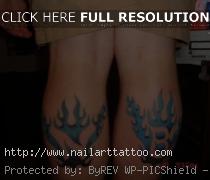 blue flame tattoo designs